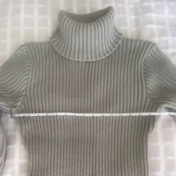 Turtleneck Sweater Dress Grey - Picture 3 of 9